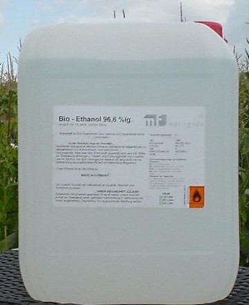 Bio alcohol jerrycan